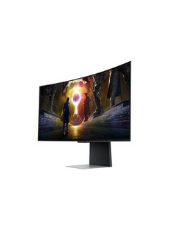 Samsung Odyssey OLED G8 G85SD 34" UWQHD Gaming Monitor – 175Hz, 0.03ms Response Time, Ultra WQHD OLED, Glare-Free, Gaming Hub, Black  - Image 2