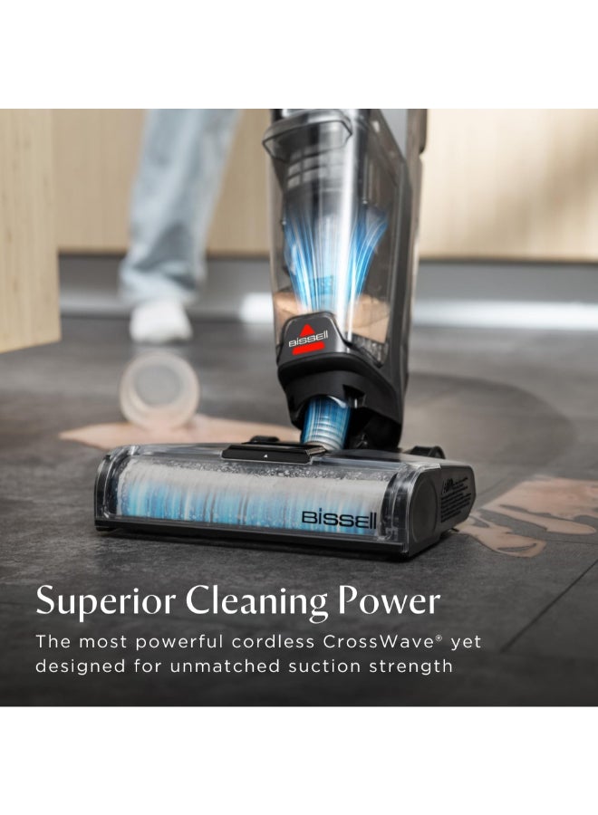 Bissell Omniforce Edge 4000E Cordless Wet & Dry Vacuum Cleaner Powerful Suction For Dry Cleaning With Powervac Mode & Zerogap Technology For Cleaning Precision | 2 Years Warranty 660 ml 64.75 W 4000E Grey - Image 5