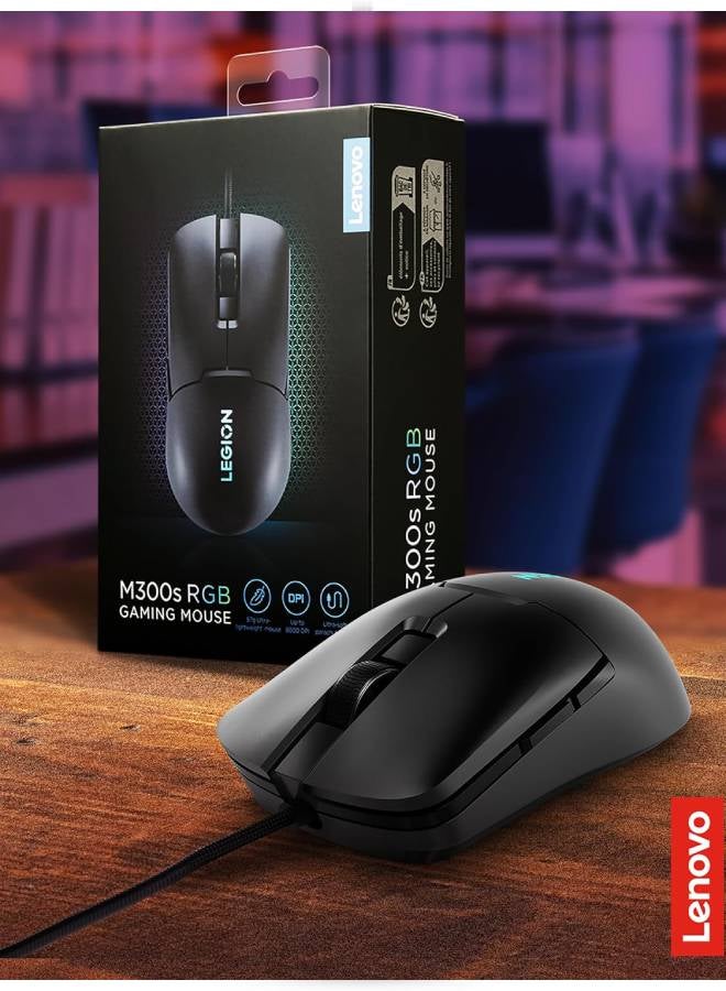 لينوفو Legion M300s RGB Gaming Mouse (Black) - Image 2