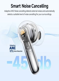QCY TWS MeloBuds N50, Wireless Earphone, Bluetooth Earbuds with Active Noise Cancellation, Ultra Low Latency For Gaming, 28 Hrs Long Battery Life, Touch Controls and IPX5 Water Resistance Black  - Image 4