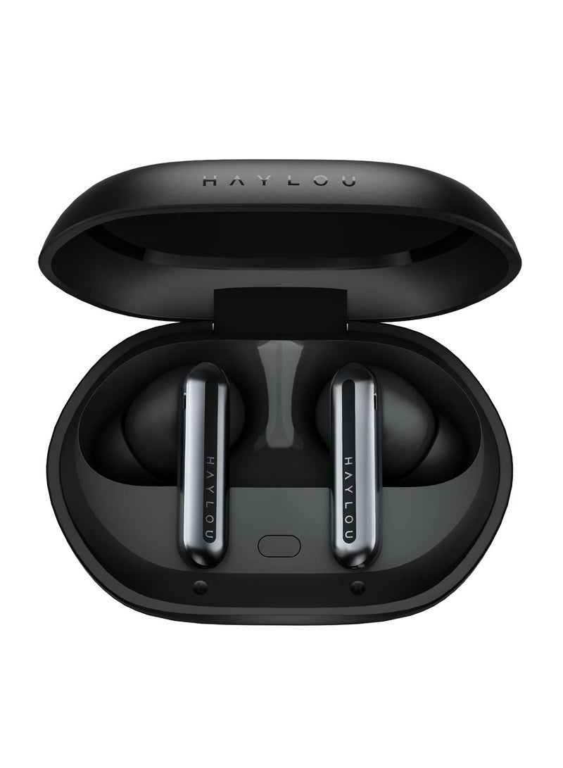 Haylou - Mori Pro Wirless Earbuds, 5.4 Bluetooth Earphone with Active Noise Cancellation. 6-Mic for Clear Calls, 35 Hours Battery Life, Low-Latency Gaming Mode and Customizable EQ Black - Image 1