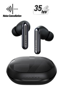 Mori Pro Wirless Earbuds, 5.4 Bluetooth Earphone with Active Noise Cancellation. 6-Mic for Clear Calls, 35 Hours Battery Life, Low-Latency Gaming Mode and Customizable EQ Black