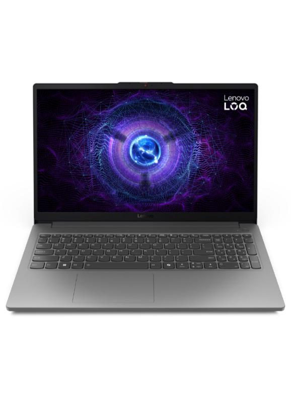 Lenovo LOQ Gaming Laptop With 15.6 Inch Full HD (1920x1080) IPS  Display, Core i5-12450HX Processor/16GB DDR5 RAM/512GB SSD/4GB Nvidia GeForce RTX 2050 Graphics/DOS(Without Windows)/ English/Arabic Grey - Image 1