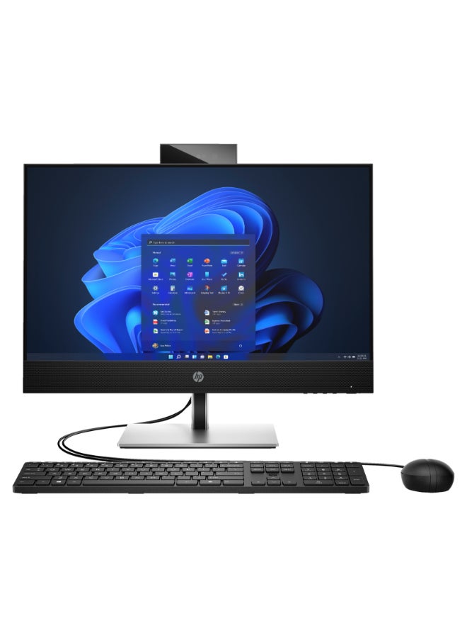 HP ProOne 440 G9 All in One With 23.8-inch Full HD (1920x1080) IPS Display, Core i5-12500T Processor/8GB RAM DDR4/512GB SSD/Intel UHD Graphics 770/DOS(Without Windows)/ English/Arabic Black  - Image 1