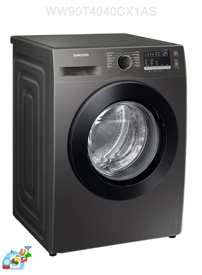 Samsung Samsung Washing Machine, Eco Bubble, 9KG, Inverter Motor, Inox- WW90T4040CX1AS 9 kg WW90T4040CX1AS Inox - Image 2