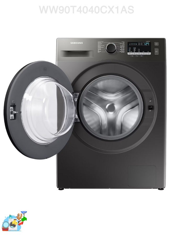 Samsung Samsung Washing Machine, Eco Bubble, 9KG, Inverter Motor, Inox- WW90T4040CX1AS 9 kg WW90T4040CX1AS Inox - Image 4