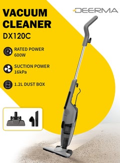 Portable Handheld Vacuum Cleaner – Powerful Suction, Lightweight & Cordless Design, Rechargeable Battery, High-Efficiency Filtration, Easy to Use for Home, Car, and Office Cleaning DX120C-Black 600 W DX120C Black