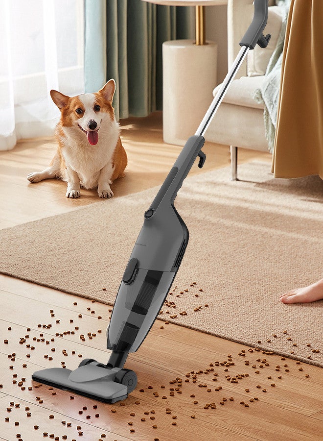 Deerma - Portable Handheld Vacuum Cleaner – Powerful Suction, Lightweight & Cordless Design, Rechargeable Battery, High-Efficiency Filtration, Easy to Use for Home, Car, and Office Cleaning DX120C-Black 600 W DX120C Black - Image 1