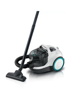 BOSCH Bosch Serie 4 Bagless Vacuum Cleaner ProHygienic 2000 Watt BGS21WHYG 2 L 2000 W BGS21WHYG White/Black/turquoise  - Image 1