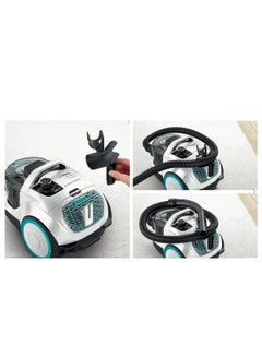 BOSCH Bosch Serie 4 Bagless Vacuum Cleaner ProHygienic 2000 Watt BGS21WHYG 2 L 2000 W BGS21WHYG White/Black/turquoise  - Image 3