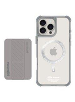 Skinarma Saido MagSafe Case with Kado Magnetic Cardholder for iPhone 16 Pro Titanium Titanium 