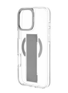 Uniq Hybrid Heldro Max Magclick With Camera Stand for iPhone 16 Pro Max Lucent Clear Clear  - Image 2