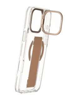 Uniq Hybrid Heldro Max Magclick With Camera Stand for iPhone 16 Pro Max Taupe Gold Gold  - Image 4