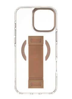 Uniq Hybrid Heldro Max Magclick With Camera Stand for iPhone 16 Pro Max Taupe Gold Gold  - Image 3