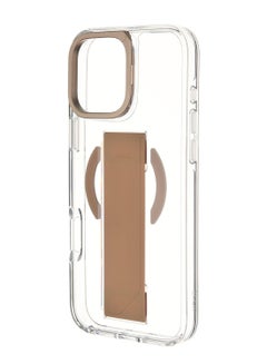 Uniq Hybrid Heldro Max Magclick With Camera Stand for iPhone 16 Pro Max Taupe Gold Gold  - Image 2