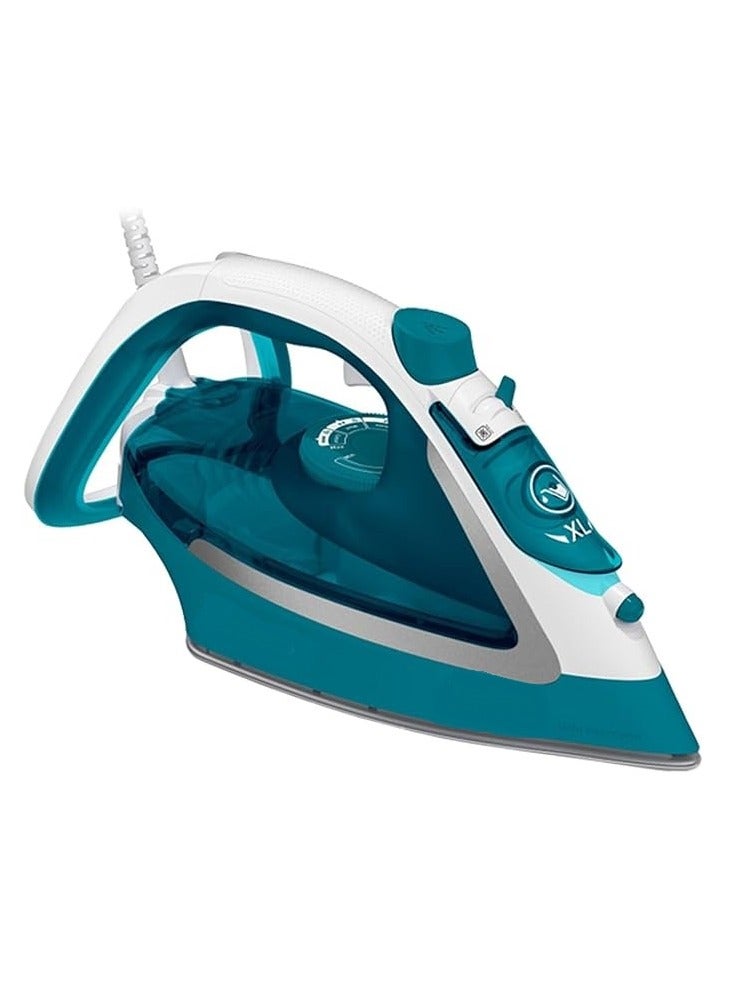 Tefal EasyGliss Steam Iron 2700 Watt Aqua Blue 270 ML Water tank FV5772E2 270 ml 2700 W FV5772E2 Blue  - Image 1