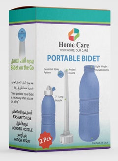 Home Care Home Care Pack of 2 Portable Bidet 650ml - Travel Portable Bidet Sprayer for Toilet - Handheld Spray Bottle for Personal Hygiene Cleaning - for Men & Women  - Image 1