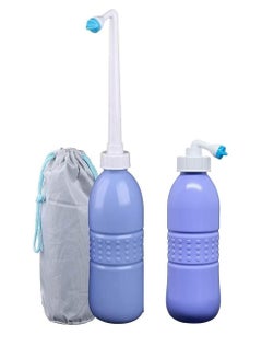 Home Care Home Care Pack of 2 Portable Bidet 650ml - Travel Portable Bidet Sprayer for Toilet - Handheld Spray Bottle for Personal Hygiene Cleaning - for Men & Women  - Image 2