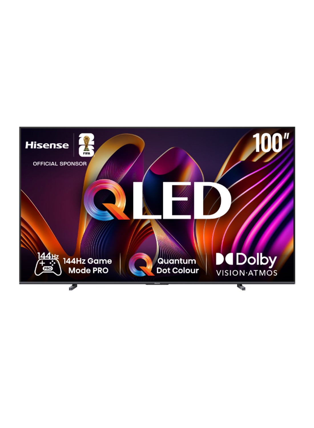 100-inch QLED 144Hz Smart TV 100E7N PRO Quantum Dot Colour, AI Sports Mode, Dolby Atmos·Vision, Fully Array Local Dimming, Game Mode Pro, Voice Control, Filmmaker Mode, Build-in Subwoofer 100E7N Black