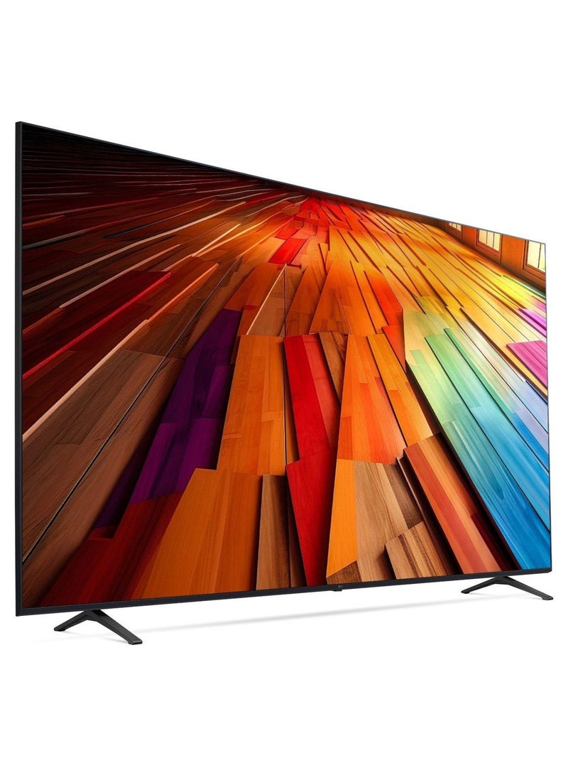 LG - 86 Inch UHD 4K Smart TV 60 HZ Magic remote 86UT80006LB Black - Image 1