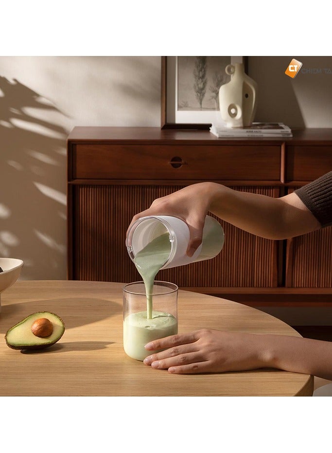 Xiaomi Mini Portable Blender Electric Fruit Juicer Machine 300L Type C Port Smoothie Blender, Portable Juicer Blender, High Quality Mini blender Juicer Machine 45 W ‎Mijia portable juicer White  - Image 3