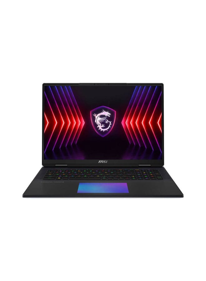 MSI - Titan18 Gaming Laptop With 18 Inch UHD 120Hz Display,Core i9-14900HX Processor/32GB DDR5/2TB SSD/12GB Nivida GeForce RTX 4080 Graphics/Windows 11 Home English/Arabic Black - Image 1