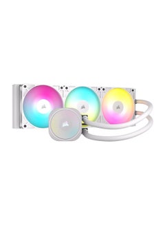 CORSAIR Nautilus 360mm RS ARGB Liquid CPU Cooler, High-Performance Triple 120mm Radiator with Advanced 6th Gen Asetek Pump, Customizable RGB LED Lighting, Enhanced Cooling for Intel and AMD Processors, Includes Premium Sleeved Tubing and Optimized for Extreme Overclocking, CW-9060095-WW White  - Image 1