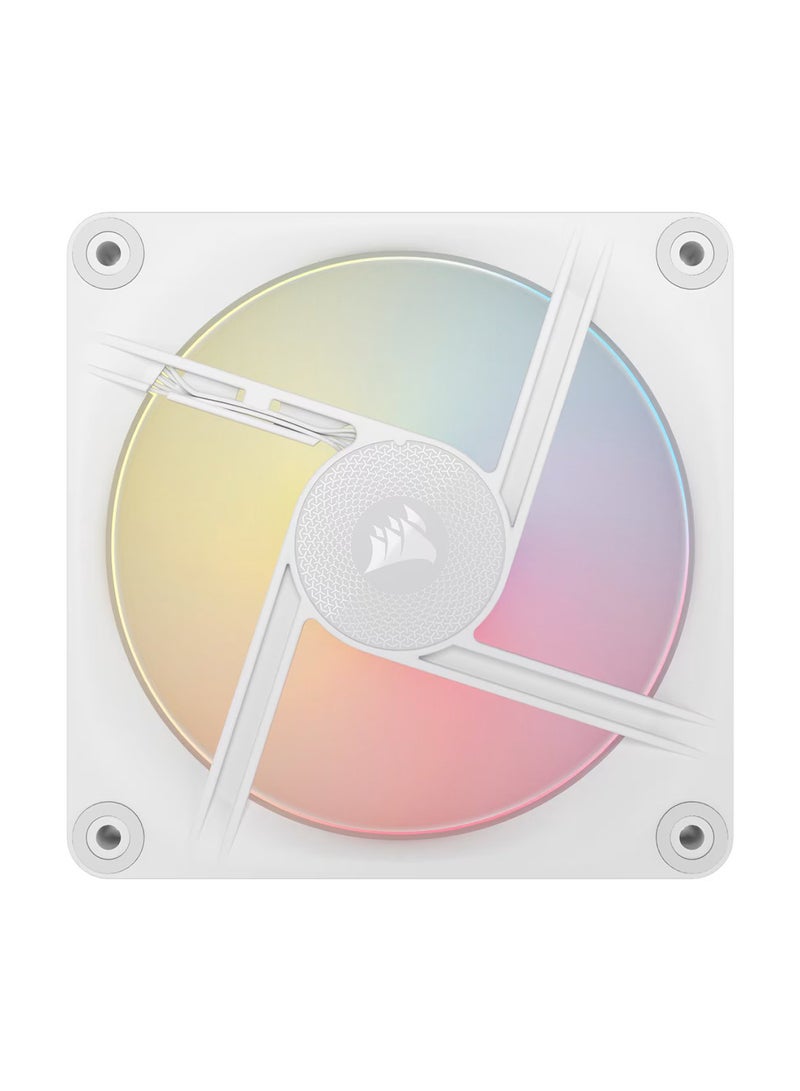 CORSAIR iCUE Link LX120 R RGB 120mm PWM Reverse Fans Starter Kit - 3 x 120mm Fans, RGB Lighting, High-Airflow, Quiet Operation, iCUE Compatible, Performance-Packed for PC Cooling, PWM Control, CO-9051054-WW White - Image 3