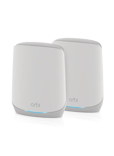 Orbi Whole Home Tri-Band Mesh WiFi 6 System (RBK762S) – Router with 1 Satellite Extender | Coverage up to 5,000 sq. ft, 75 Devices | AX5400 Up to 5.4Gbps White