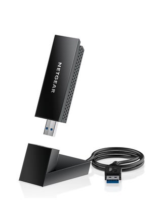 Nighthawk WiFi 6 or 6E USB 3.0 Adapter (A8000) - AXE3000 Tri-Band Wireless Gigabit Speed (Up to 3Gbps) - New 6GHz Band – Works with Any Router Or Mesh System - for Windows PC Black - pnsku/N70149000V/45/_/1742915129/30ee33a0-7a14-48d3-b922-8fd0b7c5ecf7