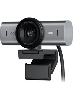 لوجيتيك MX Brio Ultra HD 4K Collaboration and Streaming Webcam, 1080p at 60 FPS, Dual Noise Reducing Mics, Show Mode, USB-C, Webcam Cover, Works with Microsoft Teams, Zoom, Google Meet Graphite  - Image 1