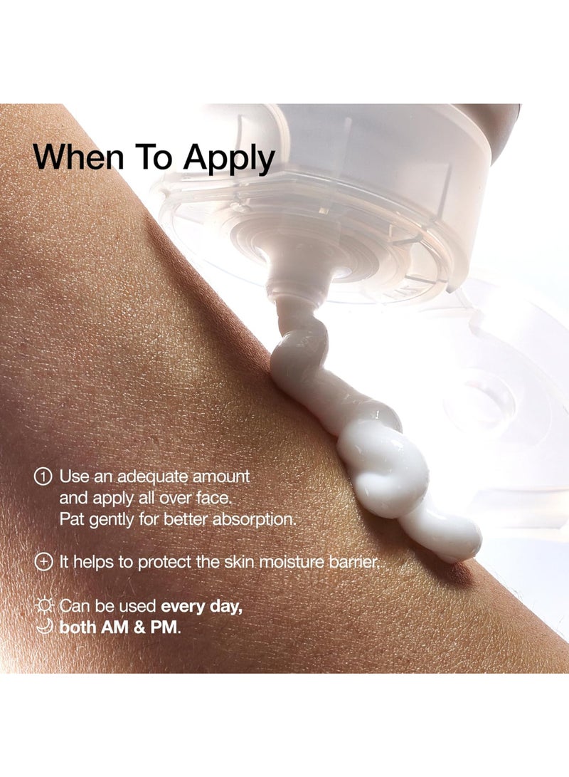 3 Ceramide Panthenol Moisture Barrier Cream, Hydrating Face Moisturizer for Normal Skin, Panthenol, Ceramide, Centella for Skin Barrier Non Comedogenic, Korean Skincare 3.38ml