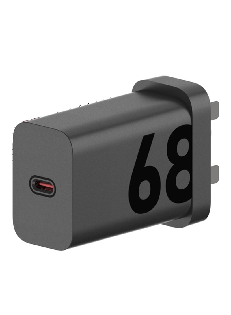 Motorola Wall Charger 68W Fast Charging Adapter Matte Black Black  - Image 3