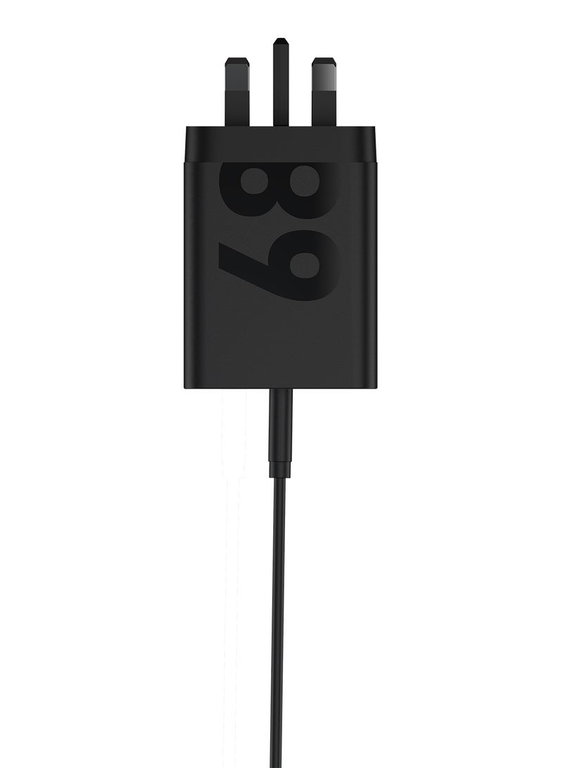 Motorola Wall Charger 68W Fast Charging Adapter Matte Black Black - Image 2