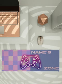 LOWHA Customizable Desk Pad Rubber Desk Mat with Personalized Name and Gaming Joystick Pattern on Premium Polyester Multicolour  - Image 5