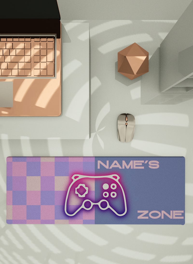 LOWHA Customizable Desk Pad Rubber Desk Mat with Personalized Name and Gaming Joystick Pattern on Premium Polyester Multicolour  - Image 5