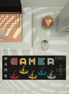 LOWHA Customizable Desk Pad Rubber Desk Mat with Personalized Name and Gamer Design on Premium Polyester Multicolour  - Image 5