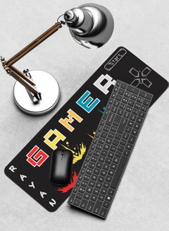 LOWHA Customizable Desk Pad Rubber Desk Mat with Personalized Name and Gamer Design on Premium Polyester Multicolour  - Image 4