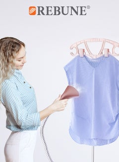 REBUNE Vertical Steam Iron – Two Steam Levels 1.7 L 1800 W RE-3-071 Pink  - Image 2