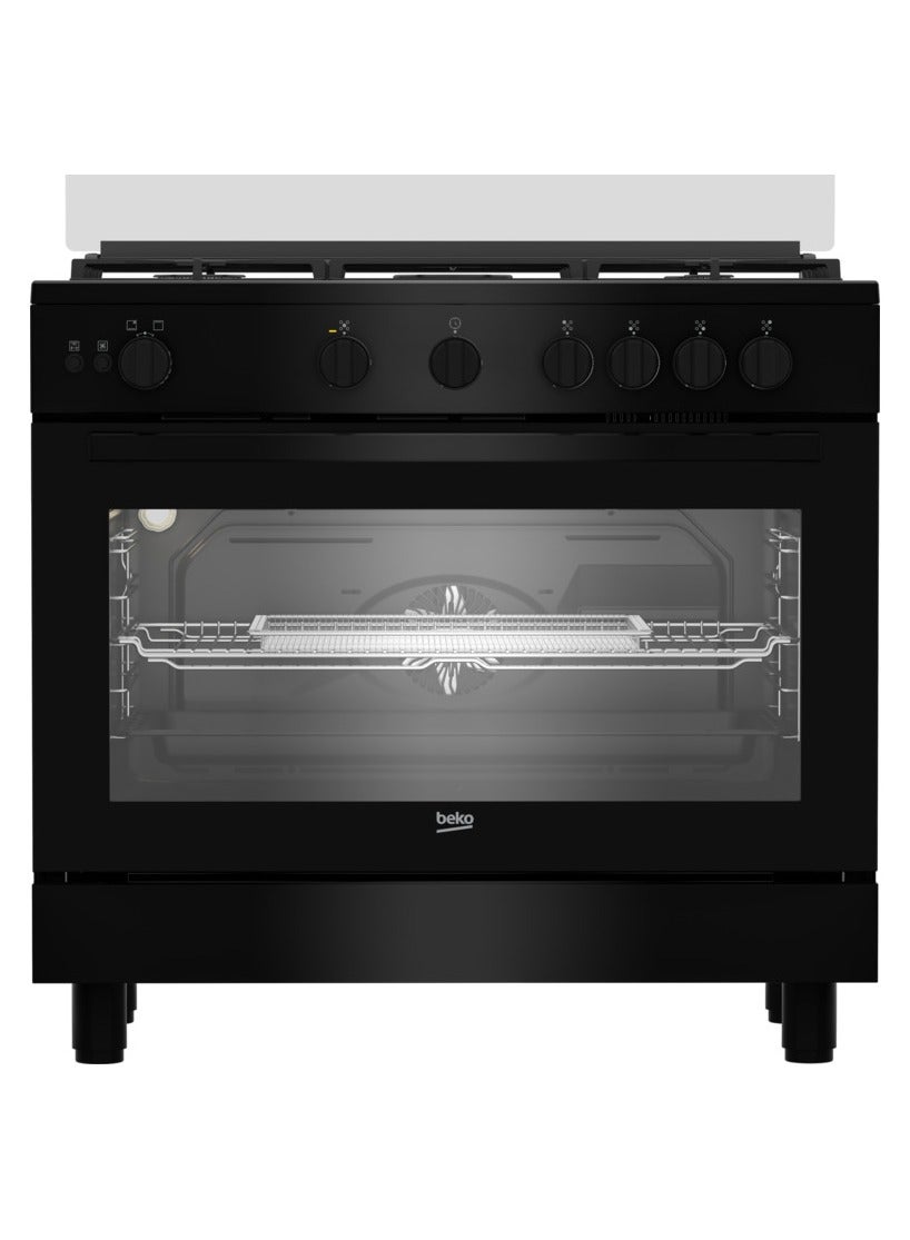 Beko بوتاجاز غاز قائم من بيكو - 90 سم - شواية غاز - مراوح تبريد وطهي - صنع في تركيا