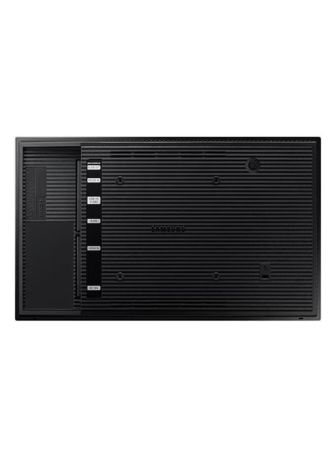 Samsung QBR 13" Full HD Display, ADS Panel, 300 Nits Brightness, 1920x1080 Resolution, 800:1 Contrast Ratio, 178° Viewing Angle, 8ms Response Time, 45% Color Gamut, Wi-Fi, HDMI, USB, RS232 Connectivity, VESA Mount Compatible, 27.5W Power Consumption, 0.5W Sleep Mode, Energy Class B, 0-40°C Operating Temperature, 10-80% Humidity, Includes Simple Stand, No Internal Player, Eco-Friendly | LH13QBREBGCXUE Black  - Image 2