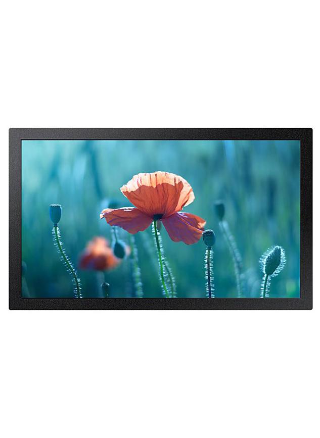Samsung QBR 13" Full HD Display, ADS Panel, 300 Nits Brightness, 1920x1080 Resolution, 800:1 Contrast Ratio, 178° Viewing Angle, 8ms Response Time, 45% Color Gamut, Wi-Fi, HDMI, USB, RS232 Connectivity, VESA Mount Compatible, 27.5W Power Consumption, 0.5W Sleep Mode, Energy Class B, 0-40°C Operating Temperature, 10-80% Humidity, Includes Simple Stand, No Internal Player, Eco-Friendly | LH13QBREBGCXUE Black - Image 1