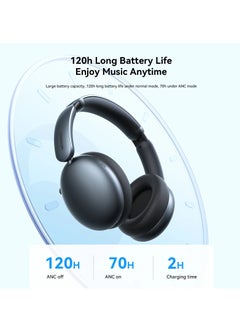 جوي روم JR-JH1 Hybrid ANC Bluetooth Wireless Headphones Headset Black  - Image 4