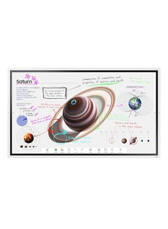 Flip Pro 65" Interactive Display - 4K VA Panel, 3840x2160 Resolution, 350 nits Brightness, 4000:1 Contrast Ratio, Touch IR Technology, HDMI 2.0, DisplayPort 1.2, USB-C, Wi-Fi, Bluetooth, Tizen 6.5, 32GB Flash Memory, VESA Mount Compatible | LH65WMBWBGCXUE White