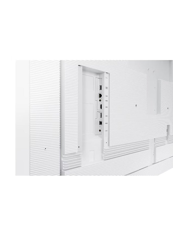 Samsung - Flip Pro 65" Interactive Display - 4K VA Panel, 3840x2160 Resolution, 350 nits Brightness, 4000:1 Contrast Ratio, Touch IR Technology, HDMI 2.0, DisplayPort 1.2, USB-C, Wi-Fi, Bluetooth, Tizen 6.5, 32GB Flash Memory, VESA Mount Compatible | LH65WMBWBGCXUE White - Image 1