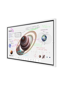 سامسونج Flip Pro 65" Interactive Display - 4K VA Panel, 3840x2160 Resolution, 350 nits Brightness, 4000:1 Contrast Ratio, Touch IR Technology, HDMI 2.0, DisplayPort 1.2, USB-C, Wi-Fi, Bluetooth, Tizen 6.5, 32GB Flash Memory, VESA Mount Compatible | LH65WMBWBGCXUE White  - Image 3