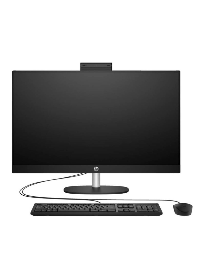 HP All-in-One 27" Inch FHD IPS Display, 13th Gen Intel® Core™ i7 1355U, Iris® X Graphics, 8 GB DDR4 RAM, 512 GB NVMe SSD, FreeDOS, Bundle PC, Jet 27-cr0086nh | 91H75EA Black  - Image 1