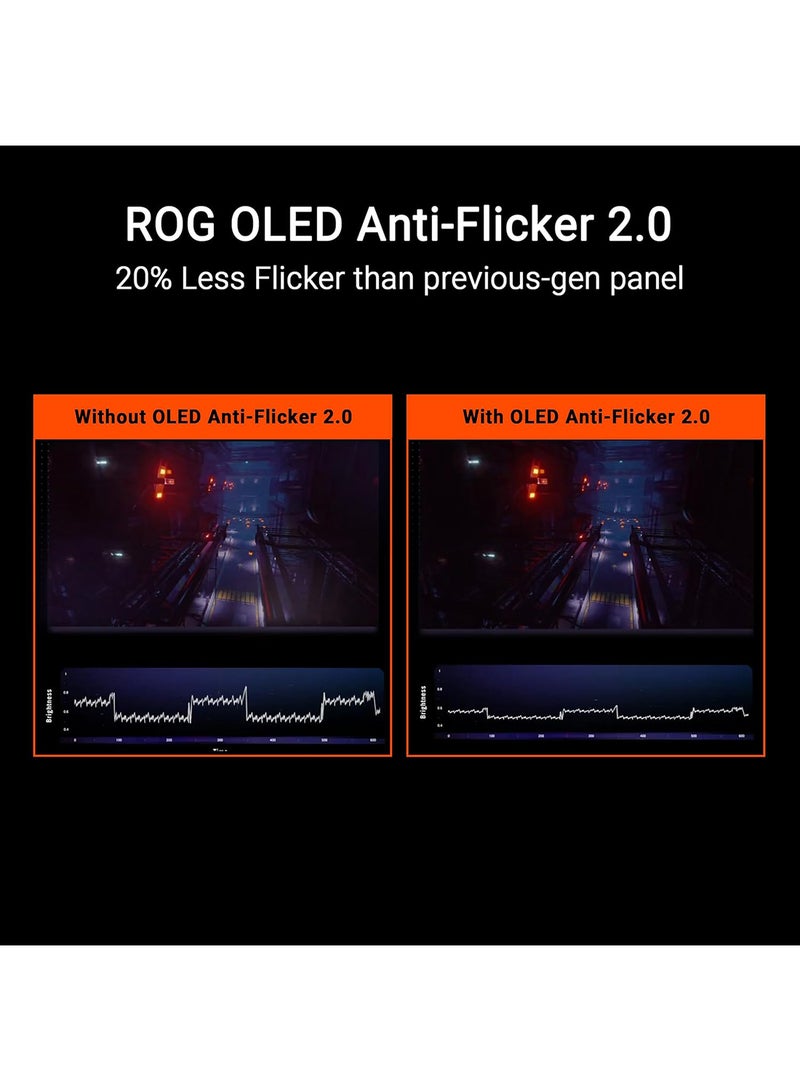 ASUS ROG Swift PG27UCDM Gaming Monitor, 27" QD-OLED Display, 4K UHD Resolution, 240Hz Refresh Rate, 0.03ms (GtG) Response Time, AMD FreeSync Premium Pro & NVIDIA G-SYNC, 90LM0B30-B019B1 Black - Image 3