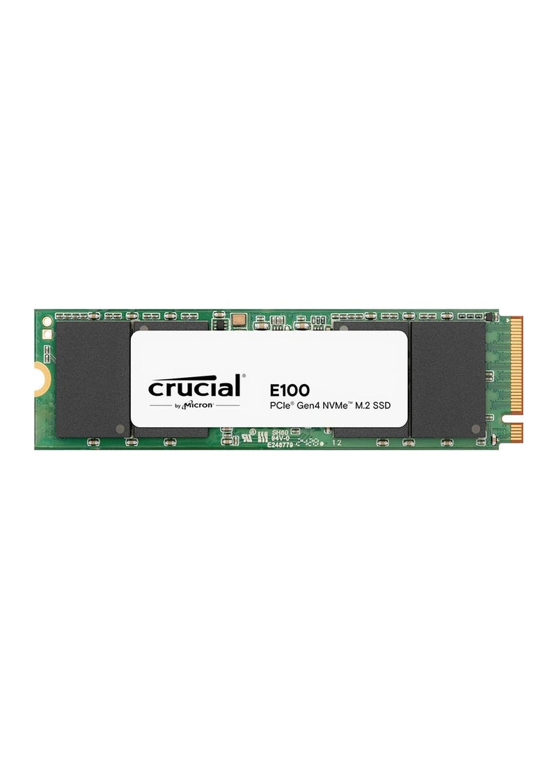 كروشيال E100 1TB M.2 NVMe PCIe Gen4 Internal SSD, Up to 5,000MB/s, Laptop & Desktop Compatible - CT1000E100SSD8C 1 TB  - Image 1