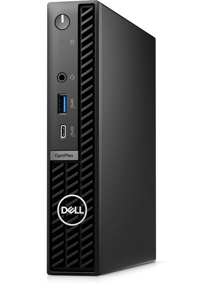 DELL - OptiPlex 7020 Micro Desktop Intel Core  i5-14500T Processor/32GB RAM/512GB SSD/Windows 11 Pro With English/Arabic Keyboard And Mouse Black - Image 1
